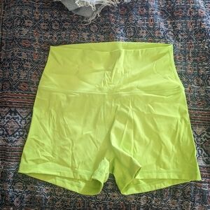 Crz neon green bike shorts small